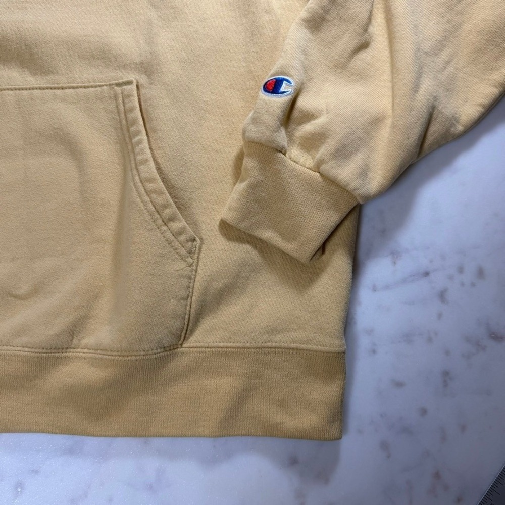 Champion Hoodie Mens Medium Yellow Wake Forest University - Picture 3 of 7